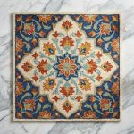 Indigo Bloom Hand Tufted Rug