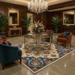 Indigo Bloom Hand Tufted Rug - Image 2