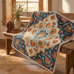Indigo Bloom Hand Tufted Rug - Image 3