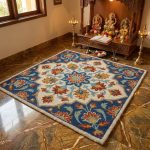 Indigo Bloom Hand Tufted Rug - Image 5