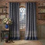 Indigo Khadi Handblock Print Curtains - Image 5