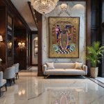 Shrinathji Tanjore Gold Foil Painting - Image 3