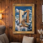 Stairway to Knowledge Oil Painting - Image 4